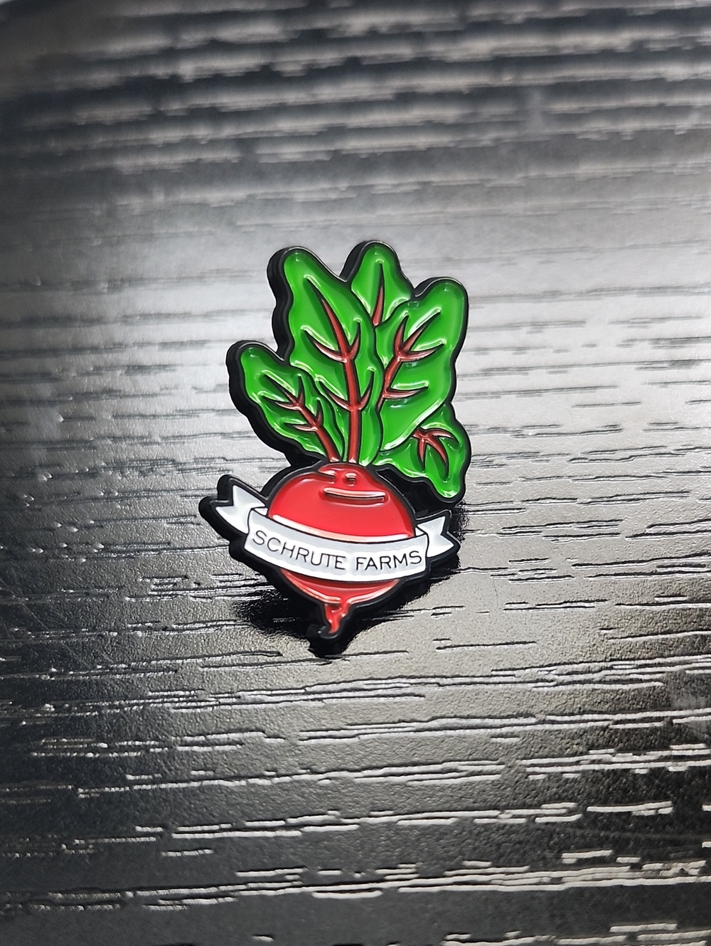 The Office "Schrute Farms" inspired Enamel Pin